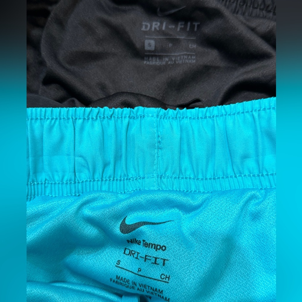 NIKE Dri-Fit RUNNING TRAINING SHORTS BUNDLE Size Small Black Blue NWT Women’s - Picture 2 of 8
